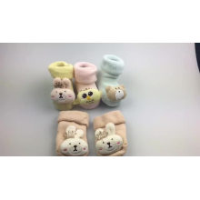 Hot selling cheap cute kids socks 3d cartoon animal anti-slip baby socks